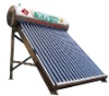 Compact unpressurized solar hot water heater