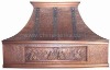 Copper Range Hood with strips