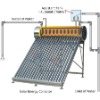 Copper coil pre-heated solar water heater