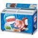 Curved Glass Door Freezer for Nestle-1