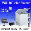 DC solar freezer 258L