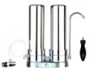 DUAL-STAGE TABLE -TOP STAINLESS STEEL WATER FILTER SYSTEM