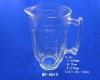 Delicate and clear glass jar blender with handle 1500mL