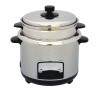 Deluxe stainless steel straight body electric rice cooker