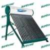 Direct Unpressurized  Solar Water Heater with Evacuated Pipe