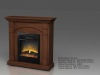 Electric Fireplace with wood veneer lamination