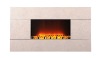 Electric fireplace fire heater with mantel