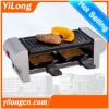 Electric indoor raclette grill for 1 or 2 persons