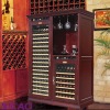 Electric wine storage with a convenient space-saving corner design
