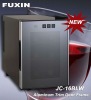FUXIN:JC-16BLW.Thermoelectric refrigerated wine storage hold 6 bottles /Mini wine chiller.