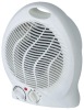 Fan heater with adjustabel thermostat & tip over switch