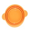 Fashion Silicone Foldable coffee cup in orange