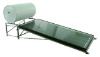 Flat panel pressruized solar water heater