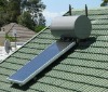 Flat panel pressurized solar water heater