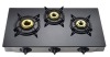 Glass panel triple-Burner Gas Stove (Table Top Type)