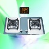 HOT!!!70cm built in glass/ss two 2 burner gas cooker cooktop gas stove gas hob model 858FC137XI