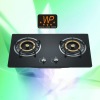 HOT!!!70cm built in glass two 2 burner gas cooker cooktop gas stove gas hob model 838a inner