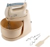 Hand mixer with rotary bowl