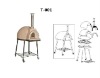 Heat Preservation Outdoor Charcoal Pizza Oven/Stove