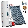Heat pipe pressure split solar water heater A001