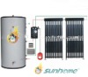 Heat pipe pressurized solar water heater system