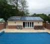 High efficiency solar swimming pool