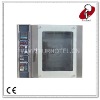 Hot air steam cycle electric oven