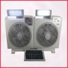 Hotsell Wind Solar emergency fan with 5w panel&30LED