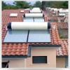 Inclined roof Mounted flat solar water heater