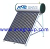 Integrated heat pipe pressurized solar energy water heater