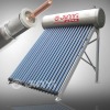 Integrated pressure solar hot water heating