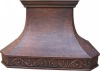 Island Copper Kitchen Hood with Rome Pattern