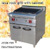JSGB-789 lava rock grill with cabinet ,kitchen equipment