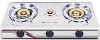 JYS-3002 Gas stove(Three burners) with stainless steel