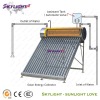 Korea direct-plug thermosyphon copper coil solar water heater from 1998 year factory