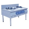 LC-QCL-SW Gas two burner oven with end support for cooking/chinese gas range passed ISO9001