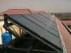 Large-scale flat-plate collector solar water heating systems