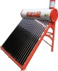 Manufacture Rooftop Freestanding Active Color Galvanized Steel Non Pressure Solar Water Heater wtih Thermosyphon Vaccum Tubes