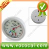 New Mini In-out Doors Thermometer Hygrometer White