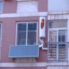 New balcony wall hung of pressurized bule titanium evacuated tube solar water heater(80L)