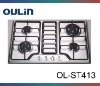 OULIN kitchen 4 burner stainless steel gas cooker OL-ST413