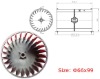 Plastic centrifugal wheel/impeller (66x99-6)