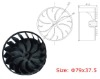 Plastic centrifugal wheel/impeller (79x37.5-6)