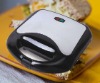 Portable 2-slice sandwich Maker with stainless steel surface