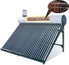 Pre-heated copper coil solar water system