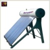 Pressurized Solar Water Heater with Vacuum Glass Tubes and Heat Pipes