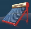 Pressurized vacuum tube solar water heater