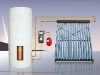 Pressurized vacuum tube split solar water heater