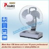 Rechargeable emergency cooling fan with 12 Inch electric fan with powerful led