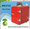 Red mini fridge